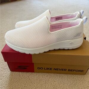 Skechers GO WALK JOY Classic White Slip-On Shoes